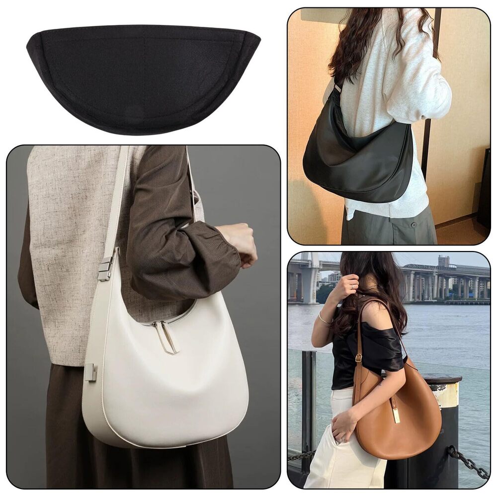 4215 Mini Half Round Felt Purse Organizer Insert Small Handbag Purse - Picture 7 of 7